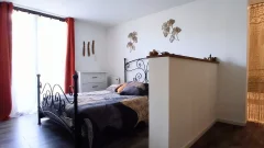 La chambre du Gîte de la Viguerie - 12320 Pruines